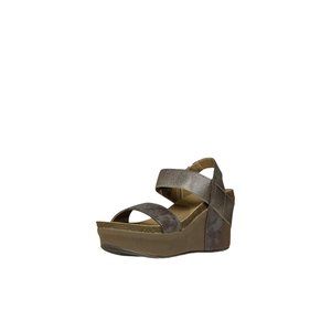 Corkys Women's Agnus Platform Wedge Sandal Bronze size 9